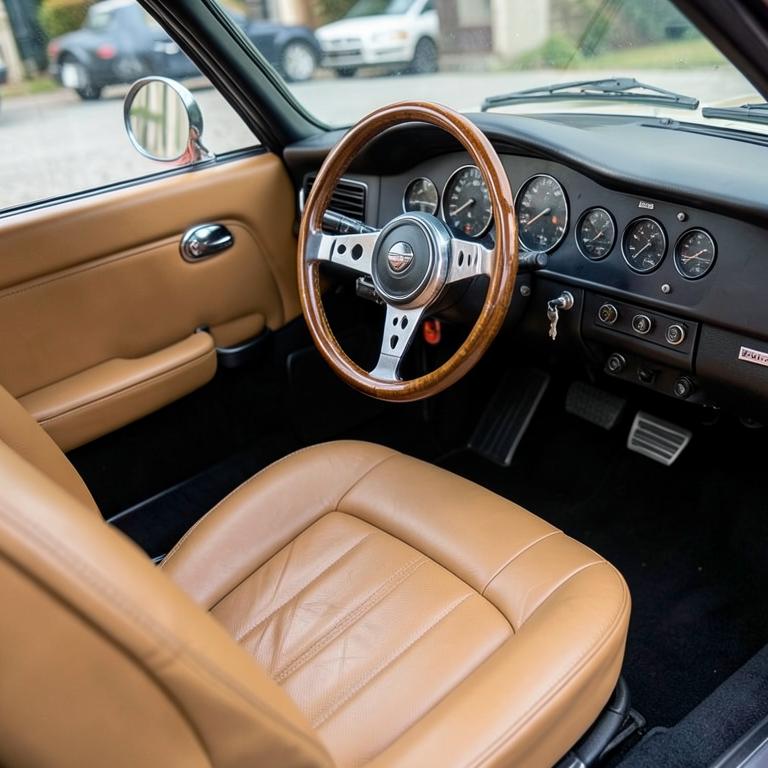 Classic car interior detail
