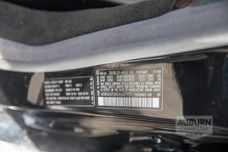 
								1999 Mercedes-Benz S600 Sedan full									