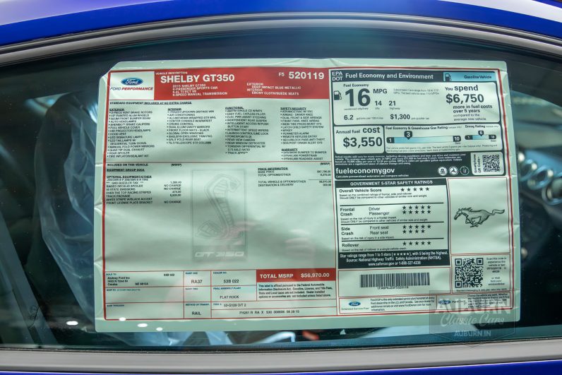 
								2015 Ford Shelby GT350 50th Anniversary full									