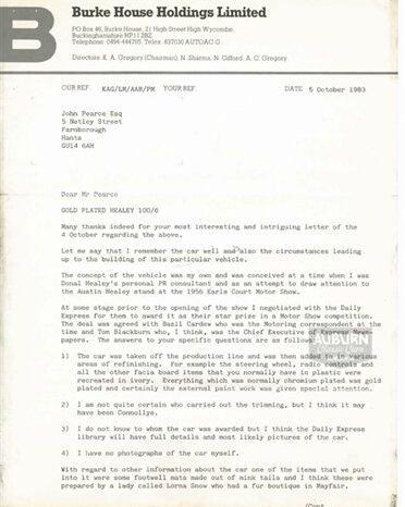 
								1958 Austin Healey 100-Six full									