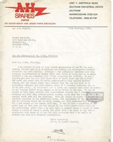 
								1958 Austin Healey 100-Six full									