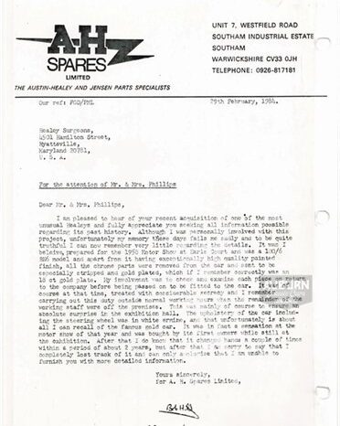 
								1958 Austin Healey 100-Six full									